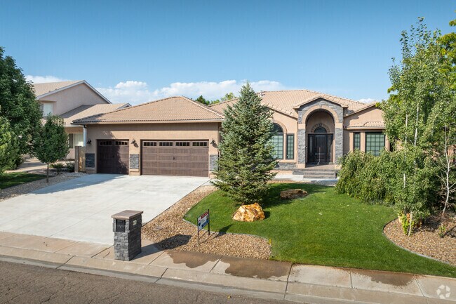 A beautiful Mediterranean-style home is seen in the El Camino Neighborhood.