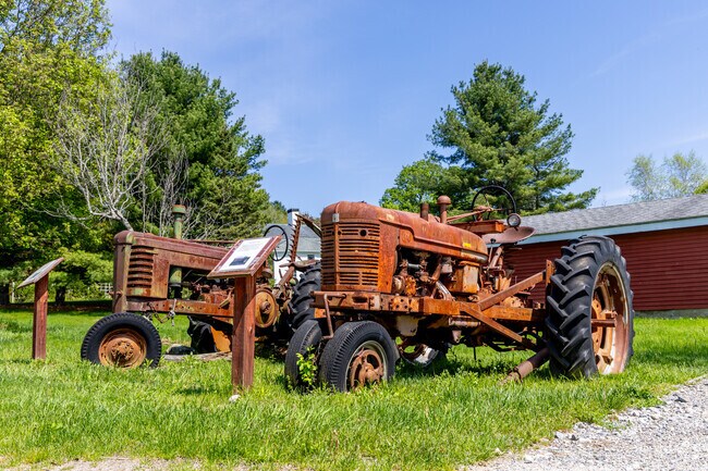 A collection of old tractors at the historic Tattersall Farm is north of Haverhill, MA.