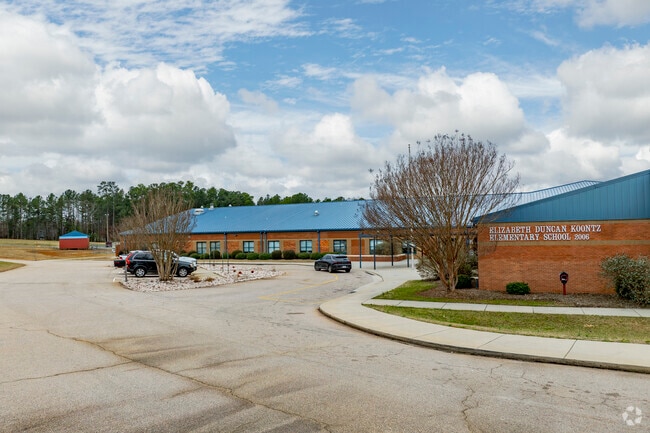 Elizabeth Duncan Koontz Elementary School students score lower than average in math and reading proficiencies.