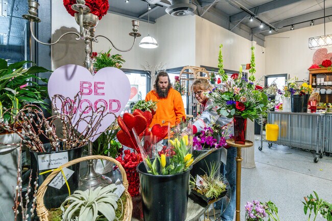 Residents can get flower arrangements to go at JP Parker Flowers.