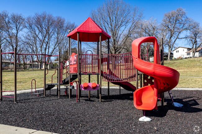 Blumfield Elementary School offers students modern playground equipment.