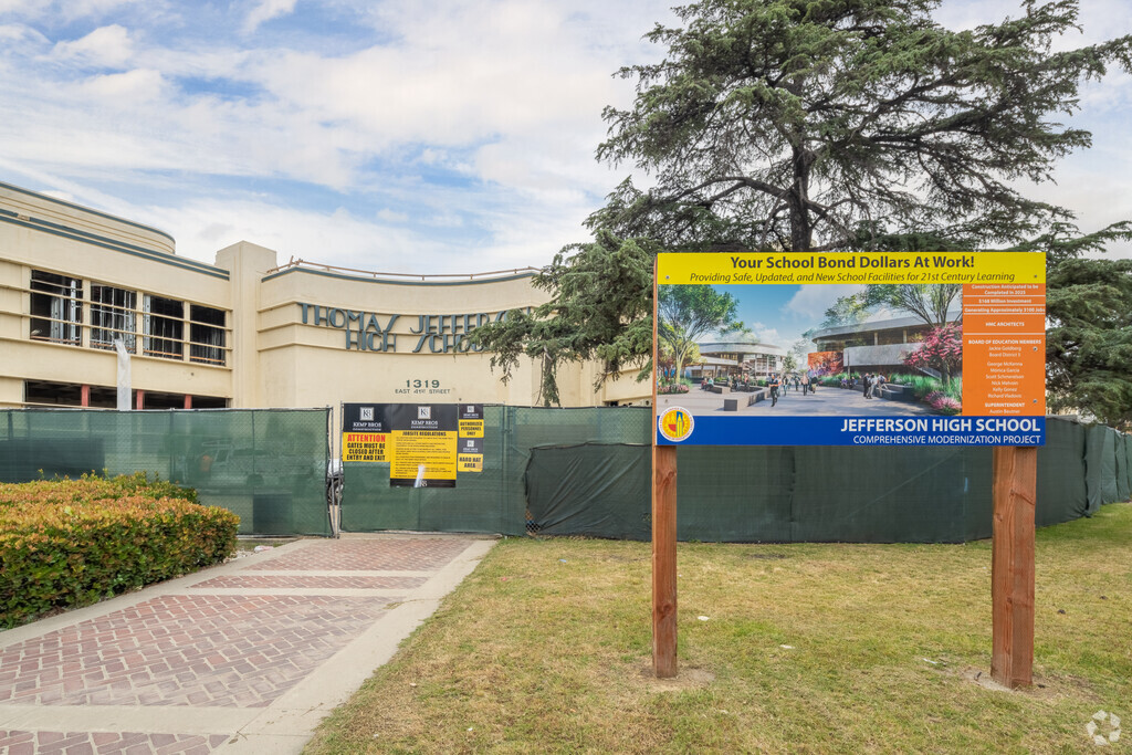 The Thomas Jefferson Senior High School has some construction to ensure they stay updated.