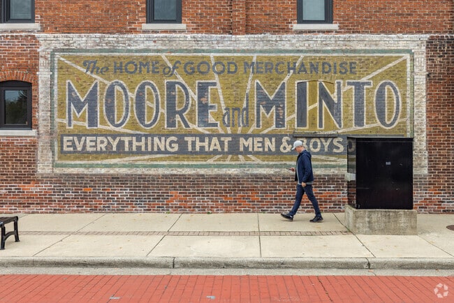 Downtown Milan is known for its historic buildings and vintage signage.