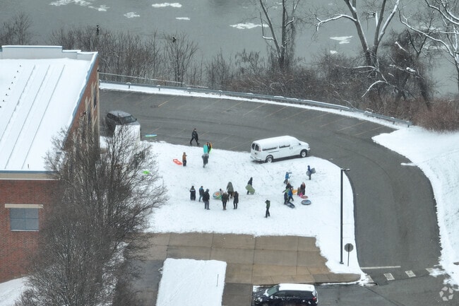 Students at Riverview High School come together and enjoy activities with one another.