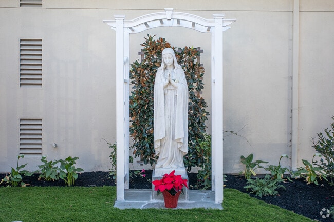 St Joachim in Hayward has small figurines around campus for kids to enjoy.