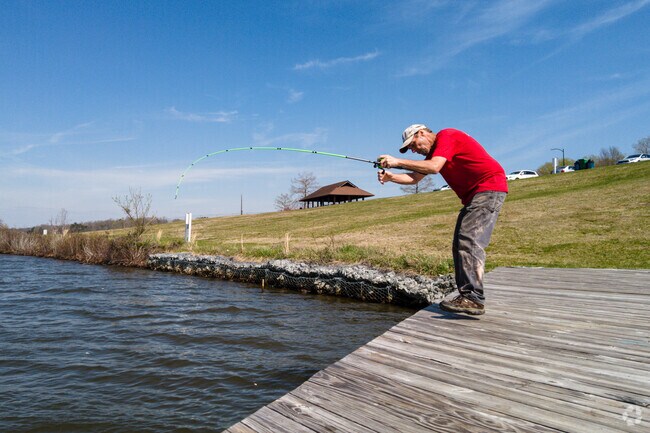 Deep River anglers head to Oak Hollow Festival Park for lakeside fishing and fun.
