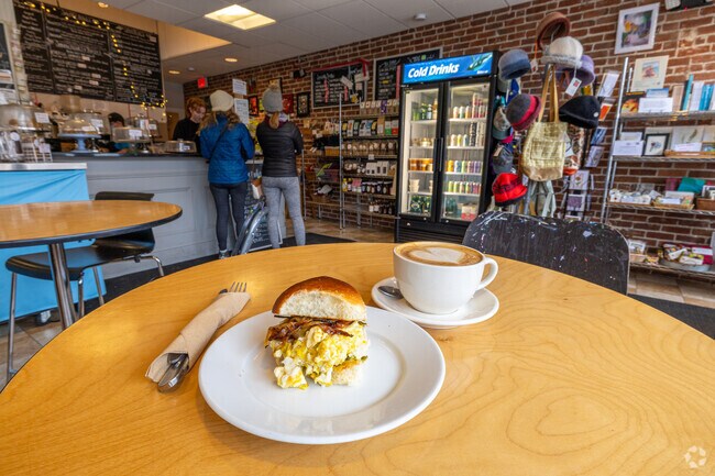 The Roasted Granola Café offers a wide variety of breakfast, lunch, and coffee options.