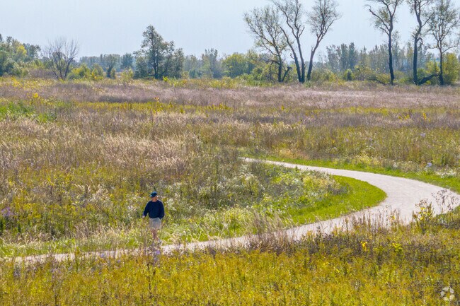 Cornerstone Lakes can enjoy miles of nature trails at Dunham Forest Preserve.