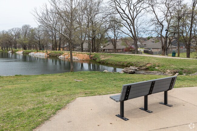 Enjoy a peaceful afternoon walking around or sitting near Lake Centerton.