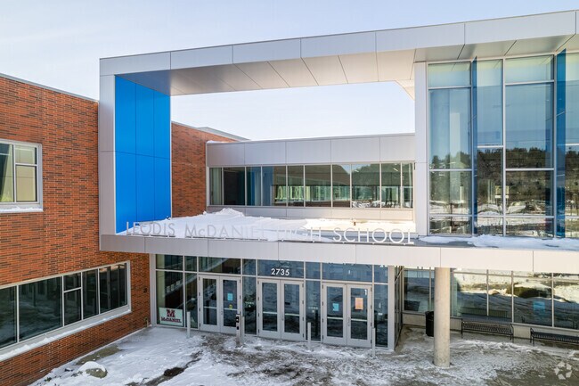 The recently-renovated Leodis V McDaniel High School is home to the Mountain Lions.