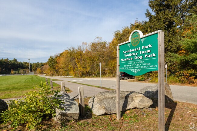Furry friends are welcome at the Nashua Dog Park.