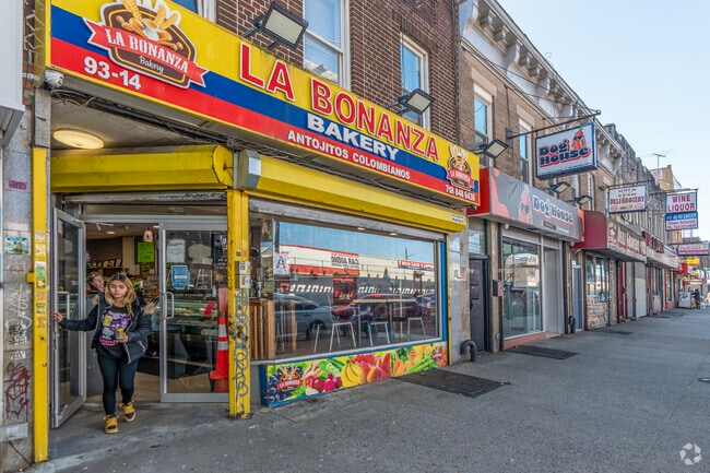 Shopping plazas and restaurants are concentrated along Liberty Avenue in Ozone Park.