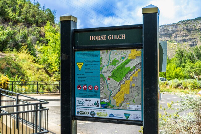 Horse Gulch Trailhead, a 57-mile natural surface trail, begins in So Co.