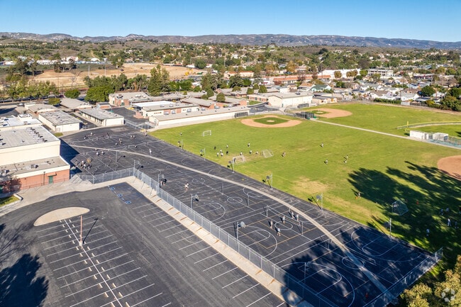 Gym class at Chaparral Middle School is held outdoors to take advantage of SoCal's warm weather.