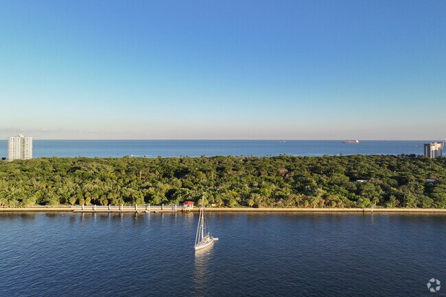 Sunset views of Hugh Taylor Birch Park in Coral Ridge.