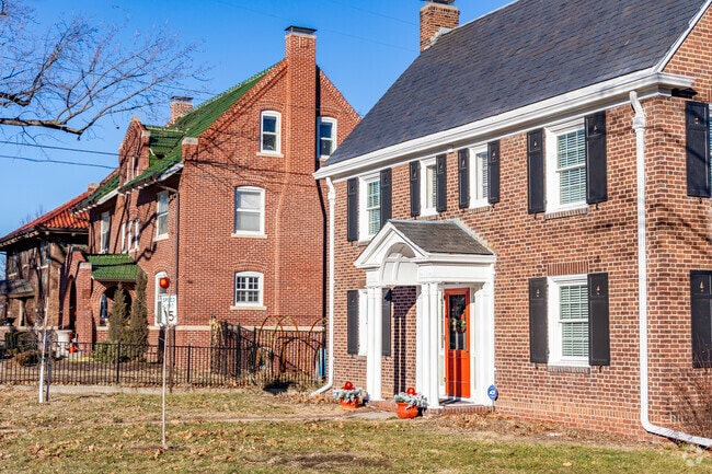 Brick homes are common in the Midtown Omaha area.