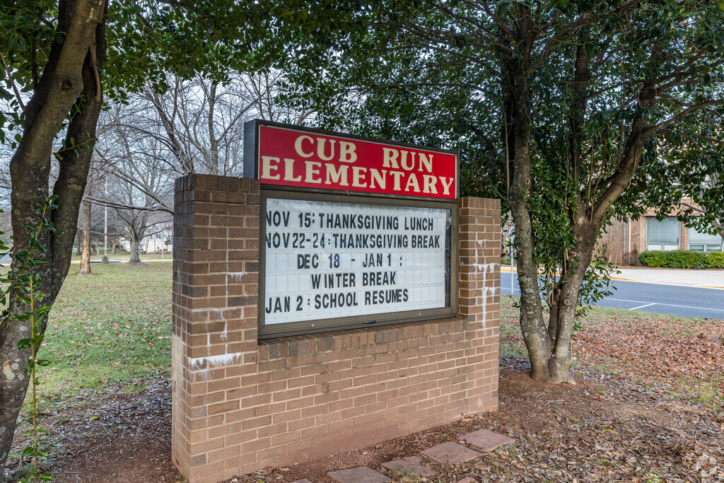 Cub Run Elementary was established in 1986 and has served its students for 30+ years.