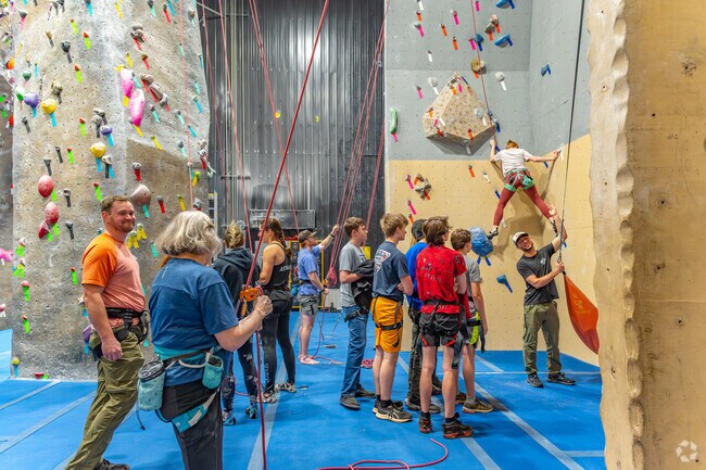 Deep River climbers head north to Ultimate Climbing Gym for indoor wall challenges.