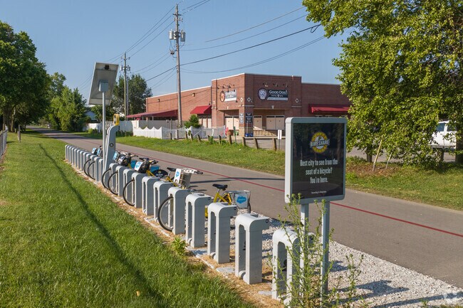 The Monon Trail runs through Canterbury-Chatard near Canterbury Park.