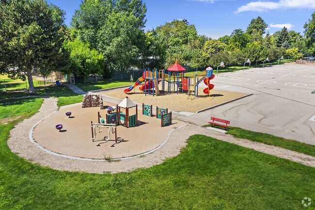 Grace Jordan Elementary School has a large, colorful playground with plenty activities.