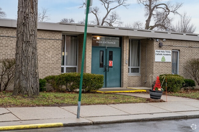 Most Holy Trinity School, Entrance.