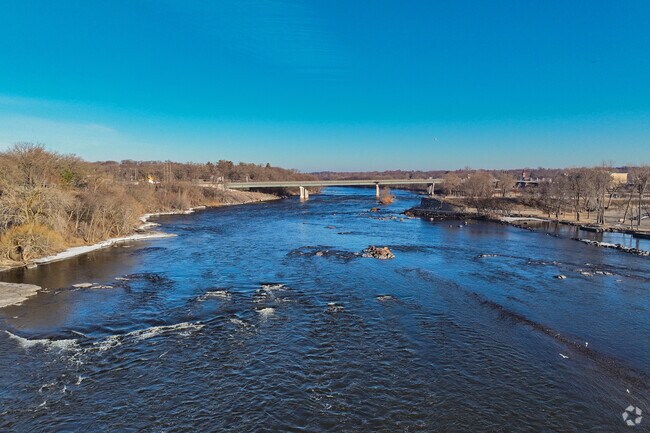 Sauk Rapids refers to the confluence of the Sauk River meeting the rapids of the Mississippi River.