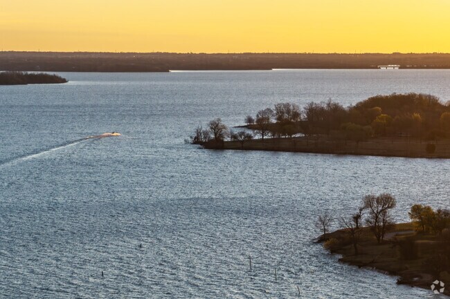 Lavon locals take to Lake Lavon's waters for sunrise fishing and boating.