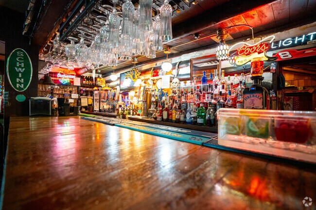 Grab a drink at The White Oak Lodge minutes from neighborhoods in Wythe.