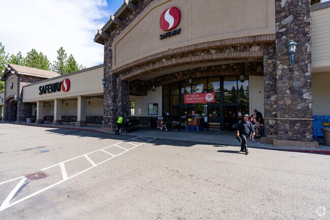 Safeway resides in one of Pollock Pine's small shopping plazas.