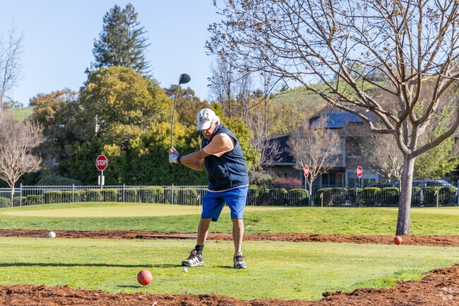 Rossmoor residents love spending time on the golf courses in the neighborhood.