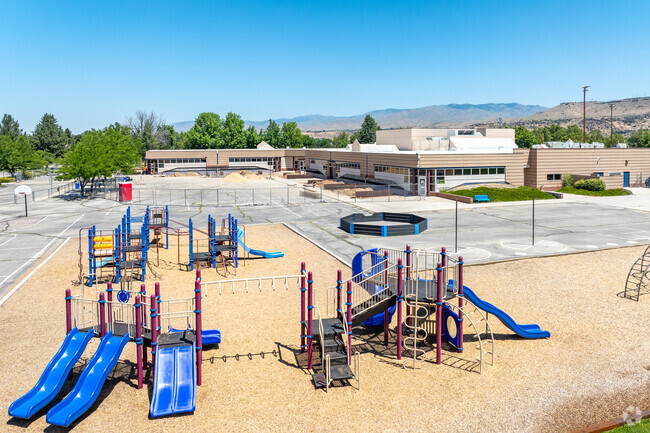 Playgrounds at White Pine Elementary.