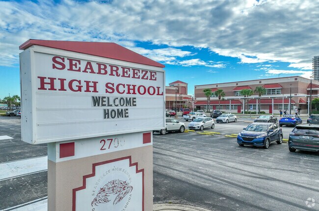 Seabreeze High School serves Lakevue students on Oleander Avenue in Daytona Beach.