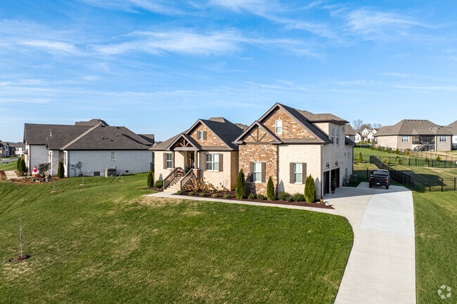 Contemporary craftsman inspired homes are a common style found in the Spring Hill neighborhood.