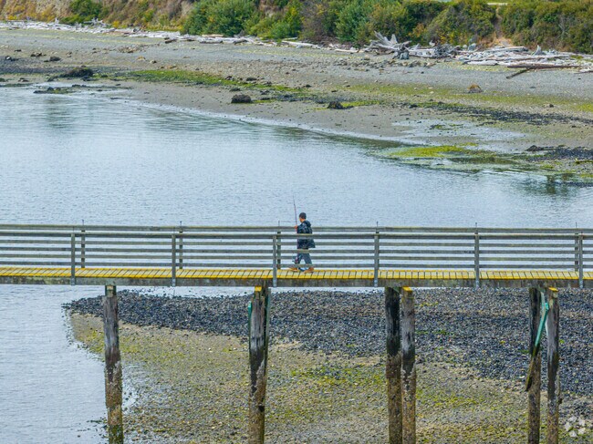 Coupeville Wharf gives residents access to fishing.
