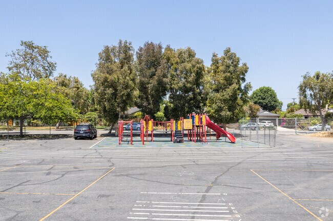 Students flock to the playground during recess at Mar Vista Elementary.