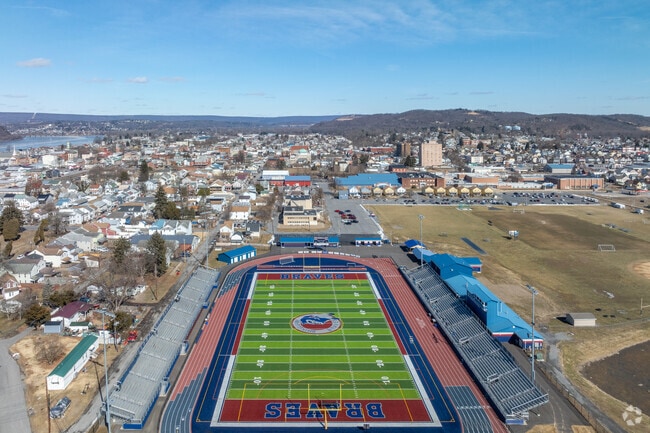 On Friday nights, residents from all over Sunbury gather at Shikellamy Stadium to cheer on their hometown Braves.