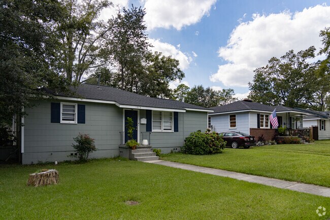 Sackville homes feature large front yards.