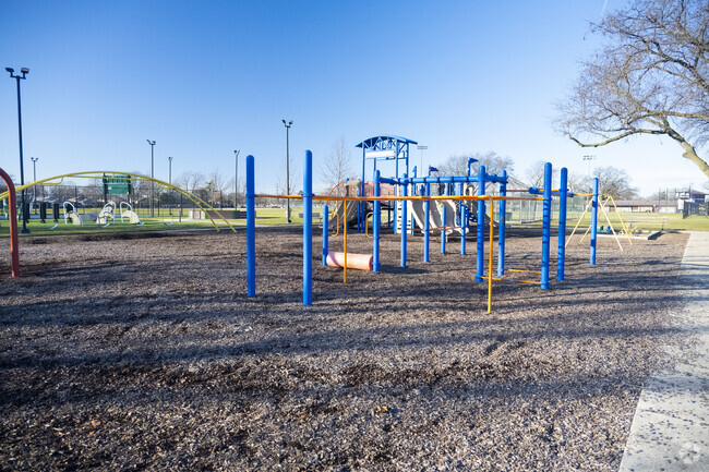 Kids flock to the playground next to Northwest Elementary after school.