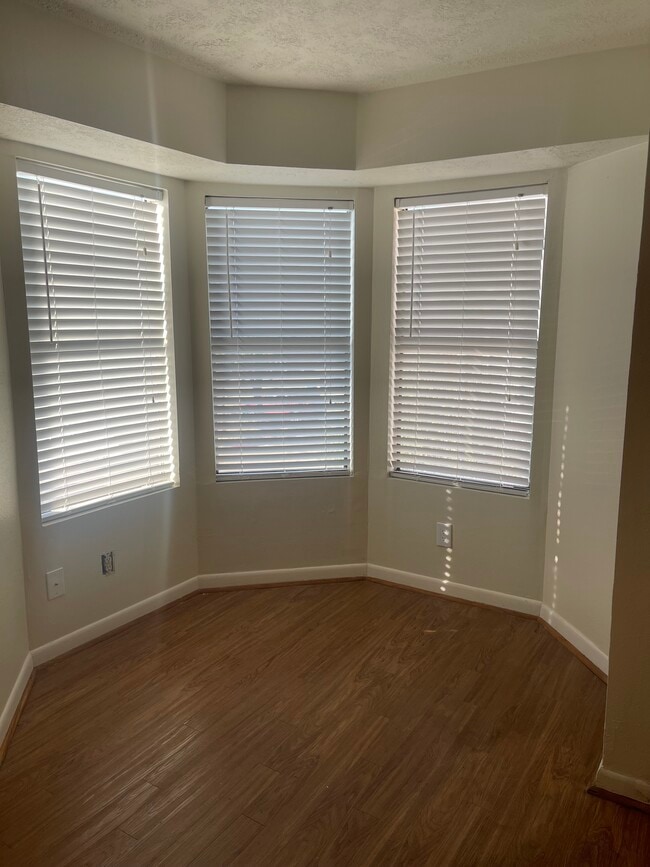 Bay window in living room