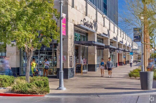 High-end retail shopping and nice places to stroll are all part of the experience Downtown Summerlin has to offer.