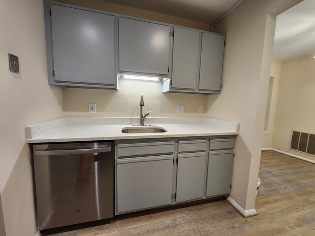 Brand-new countertops, sink and dishwasher