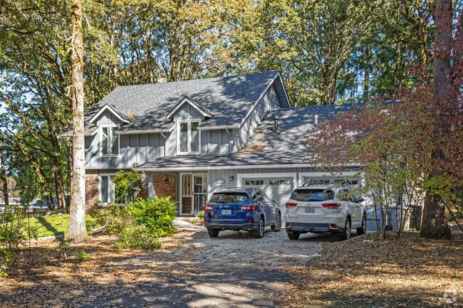 Secluded split level homes in wooded areas offer tranquility in Southwest Corvallis, OR.