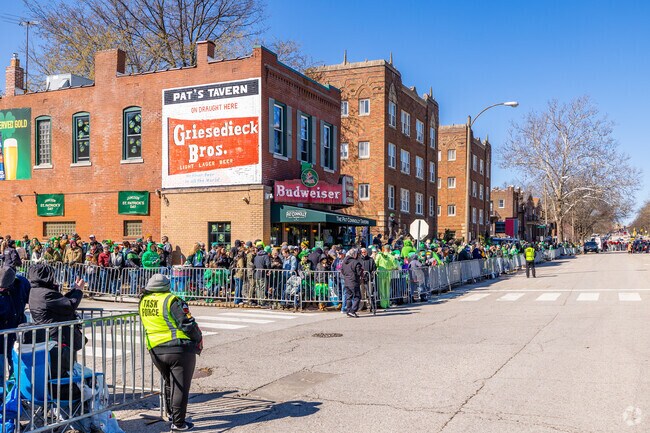 The St Patrick's Day parade in Dogtown is a major highlight for Clayton-Tamm.
