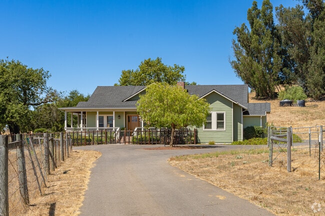 A ranch style home sits on a large lot adjacent to the Righetti Hill in Orcutt.