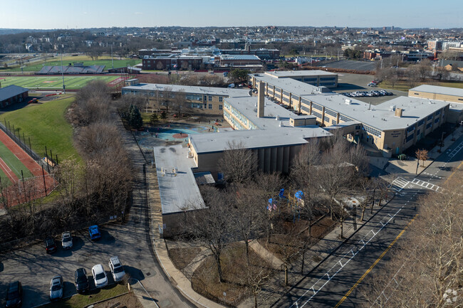 Dever Elementary School in Dorchester offers ample parking for staff.