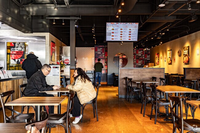 There are many restaurants near Harvey Oaks such as bb.q Chicken.