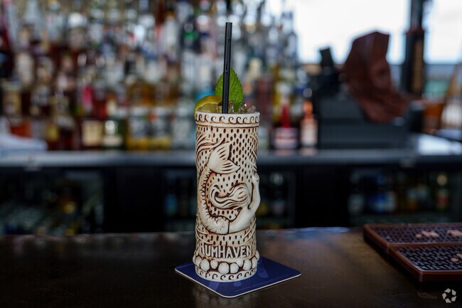 Savor a craft cocktail at Avanu on Flagler, just minutes from the North Beach neighborhood.