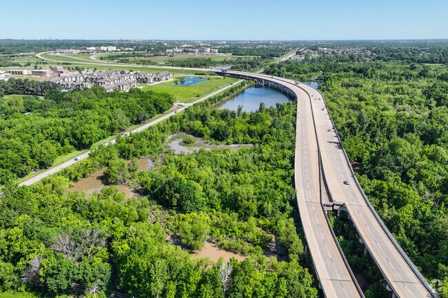 Woodbine is bordered on the North end by the Creek Turnpike.