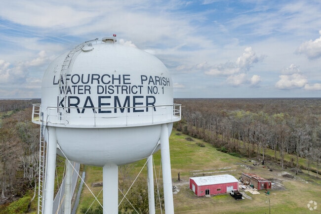 Kraemer has lots of farm land that takes up large portions of the area.