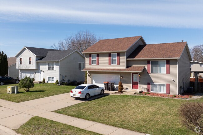 There a few streets in Burlingame Heights where two story split level homes can be found.